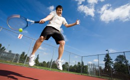 Asian tennis player